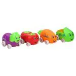 Toymaxx Friction Toys | Vegetables on Wheel | Pack of 4 | Kids Toys Age 3+years Old