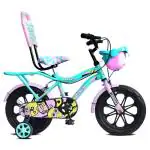 Leader Buddy Kids Cycle 14T with Training Wheels Sea Green Semi-Assembled for Boys and Girls Ideal for Age Group 2-5 Years
