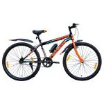Leader Mountain Cycle Spyder 27.5T MTB Cycle/Bike Single Speed with Complete Accessories for Men - Matt Black/Orange Ideal for 15+ Years | Frame: 19 Inches