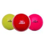Jaspo Cricket Ball - Smash, Pack of 3 Soft PVC Cricket Ball with Seam for Gully Cricket, Turf