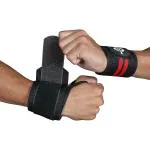 Nivia Gym Support Weight Lifting Wrist Support Black Red