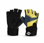 Nivia Gym Gloves Fitness Gloves Crystal 2 Yellow - S
