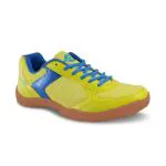Nivia Badminton Shoes Flash Yellow Aster Blue UK 6