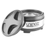 Uninox Exxaro Black and Silver Steel Casserole 1 L