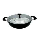 Vikas Hard Anodised With Stainless Steel Lid Kadai