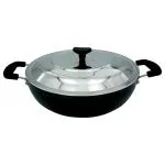Vikas Hard Anodised With Stainless Steel Lid Kadai