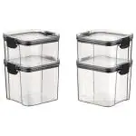 Steelo Plastic Sofresh Frameup Containers (Set of 4)