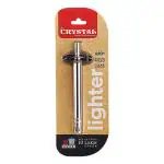 Crystal Stainless Steel Slimline Lighter