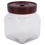Swastik Single Deli Square Brown Jar With Lid 1.2 L