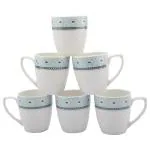 Marvel Platina Coffee / Tea Mug Set of 6 Ceramic Mugs to Gift to Best Friend, Tea Mugs, Microwave Safe Coffee Mugs, Ceramic Tea Cups 190ml D3