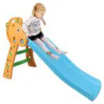 Webby Foldable Garden Slide Toy for Kids - Orange & Blue