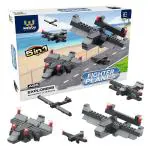 Webby 5 in 1 Fighter Planes ABS Building Blocks Kit Bricks and Blocks Creative Toy Set for 5+ Years