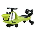Webby Froggy Ride-on Baby Car, Push, Comfortable Seats with Backrest, Steering Music & Lights(Green)