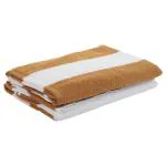Lustrre Terry Quick Dry Super Absorbent Cabana Bath Towel 70X140 CM Brown ( Pack of 2)