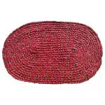 Elegant Weavers Oval Mat (Red) 45X30 cm Pack of 2