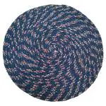 Elegant Weavers Round Mat (Blue) 40X40 cm Pack of 2