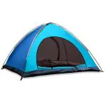 STRAUSS Portable Camping Tent | 5-10 Minutes Easy Setup | Waterproof and Windproof Tent for Camping | Superior Air Ventilation| Ideal for 6 Persons,(Multicolor), Camping & Hiking Equipment
