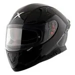 AXOR Apex Helmet, Solid Dull Black Helmet, full face Helmet, Helmet for men and women - Premium Quality Helmet, ISI certified (Size M = 580mm)