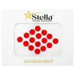 Stella Red Medium Circle Kumkum Bindi 16 pcs