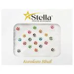 Stella Colorful Medium Kumkum Bindi with Stones 20 pcs