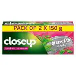 Close Up Green Tea and Clay Toothpaste 150 g (Pack of 2)