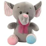 Dimpy Stuff Soft Toy for Girls, Boys & Kids| Elephant Plush Toy | Adorable Gift | Grey 25cm
