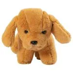 Dimpy Stuff Soft Toy for Girls, Boys & Kids| Dog Plush Toy | Adorable Gift | Brown 22cm