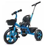 Kidsmate Buddy Plug N Play Kids | Baby Tricycle with Parental Control 30 Kgs Weight Capacity Sky Blue