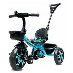 Kidsmate Junior Plug N Play Kids | Baby Tricycle with Parental Control upto 30 Kg Weight Capacity Blue