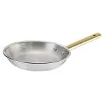 Home one Trimax Triply Stainless Steel Fry Pan With Lid 24 cm