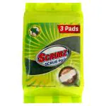Scrubz Double Coated Scrub Pad 7.5 x 10 cm (Pack of 3)