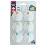Home One Plastic Sticky Hook SM1963 Set of 6