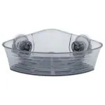 Home One Grey Plastic Suction Triangle Basket (SM1756)