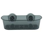 Home One Grey Plastic Suction Rectangle Basket (SM1757)
