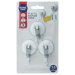 Home One Plastic Suction Hook Set of 3 (SM2250)