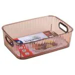Home One Plastic Harmony Basket With Out Lid 111 (Design/colour may vary)