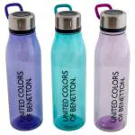 United Colors of Benetton Assorted Plastic Water Bottle BE2246AA (670 ml) - Design/colour may vary