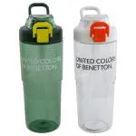 United Colors of Benetton Assorted Plastic Water Bottle BE2254AA (950 ml) (Design/colour may vary)