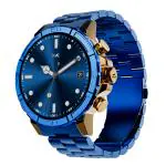 boAt Enigma X700 Smart Watch with 3.86 cm (1.52 inch) AMOLED Display,Premium Metal Body Design & Functional Crown,Advanced BT Calling, 200+ Cloud Watch Faces,World Clock, HR & SpO2,IP67(Copper Blue)