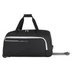 Lavie Sport Large Duffle Bag with Trolley, Galactic 62 cm Black |Duffle Bag with Wheel