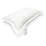Sleepsia Microfiber Ultra Soft Bed Pillows (54 cm X 33 cm x 13 cm) Pack of 2 White