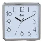 Ajanta Wall Clock White Plastic Square 24 cm