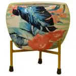 Healthchoice Multicolor Leaf Iron Handmade Pitalnagi Meenakari Pots N Planter/Home/Indoor/Outdoor/Plant Container