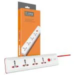 Cinta Eion White and Red 2 Meter 3 Pin 4+1 Power Strip (CE 3260)