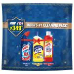 Harpic Combo Toilet Cleaner, Surface Cleaner & Bathroom Cleaner (600 ml + 625 ml + 500 ml)