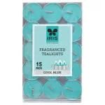 Iris Cool Blue Fragranced Tea Lights 15 pcs