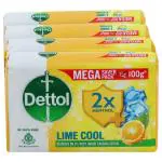 Dettol Lime Cool Soap 4x100 g
