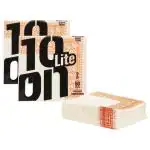 10On Lite Extra Soft Printed Dinner Tissue Napkins, 2 Ply, 40 X 40 cms, 100 pulls = 50 Pulls x 2 Packs