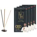 Zed Black 3 In 1 Premium incense Sticks - Natural fragrance sticks for Refreshing and Alluring Environment Refreshing- Pack of 4
