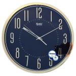 Ajanta Wall Clock Plastic Abstract Theme Round Clock (30.3 cm x 30.3 cm x 4.2 cm, Black 2757)